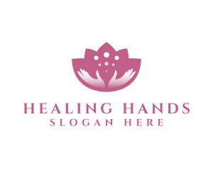 Spa Lotus Hands Wellness logo design