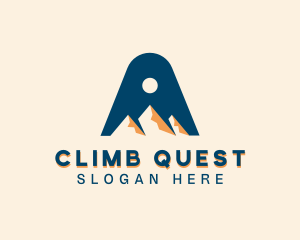 Mountain Summit Letter A logo