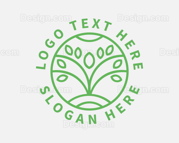 Organic Plant Nature Logo