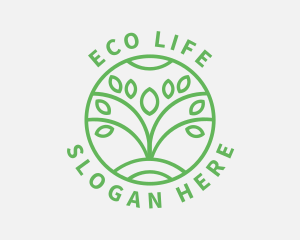 Organic Plant Nature logo design