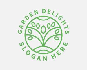 Organic Plant Nature logo design