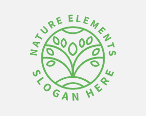 Organic Plant Nature logo design