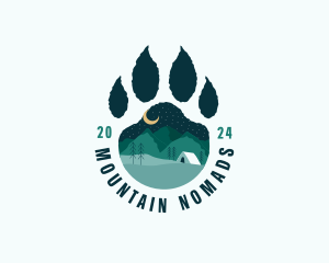 Paw Mountain Outdoor logo design