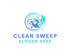 House Cleaning Property logo design