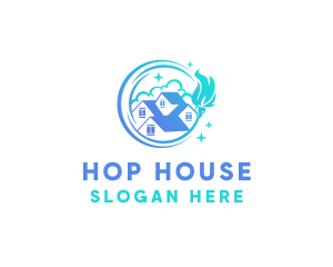 House Cleaning Property logo design