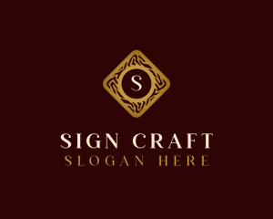 Luxury Wooden Craft logo design