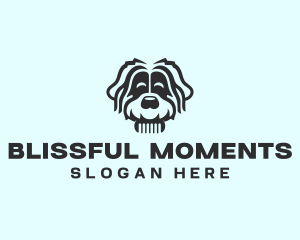 Dog Grooming Comb Logo