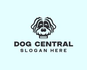 Dog Grooming Comb logo design