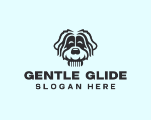 Dog Grooming Comb logo design