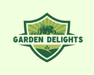 Grass Lawn Mower Garden logo design