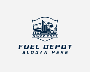 Fuel Truck Transportation logo design