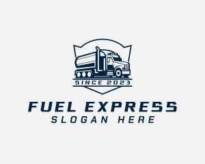 Fuel Truck Transportation logo design