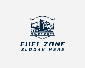 Fuel Truck Transportation logo design