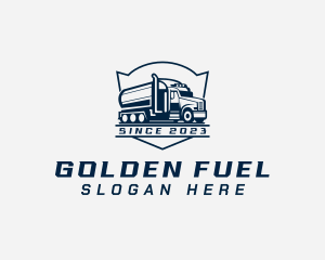 Fuel Truck Transportation logo design