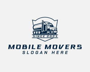 Fuel Truck Transportation logo design