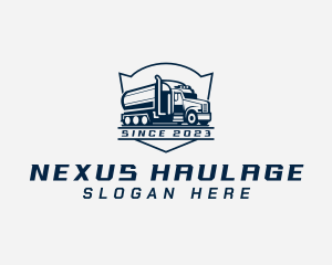 Fuel Truck Transportation logo design