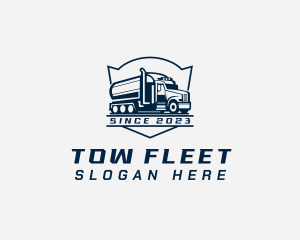 Fuel Truck Transportation logo design