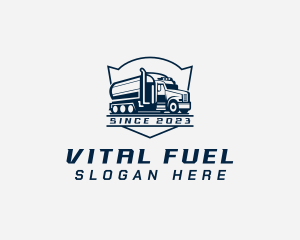 Fuel Truck Transportation logo design