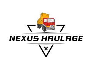 Industrial Mining Truck logo design