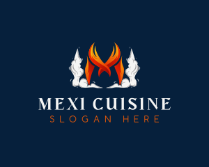 Hot Flaming Cuisine logo design