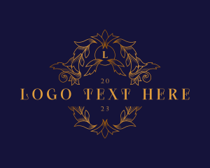 Luxury Ornament Wreath logo