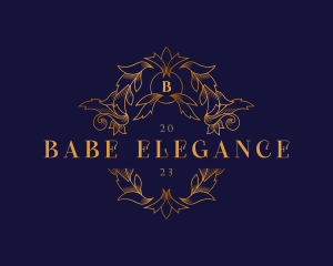 Luxury Ornament Wreath logo design