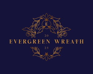 Luxury Ornament Wreath logo design