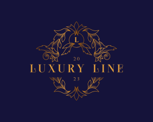 Luxury Ornament Wreath logo design