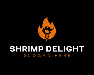 Shrimp Prawn Fire Barbecue logo