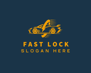 Lightning Fast Car logo design