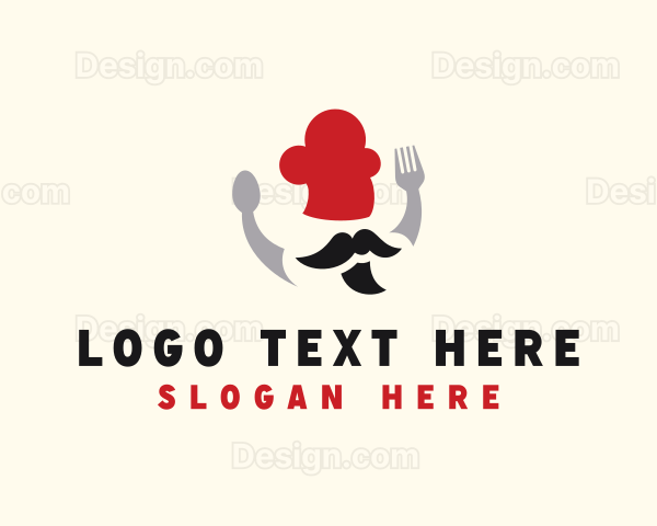 Mustache Chef Cutlery Logo