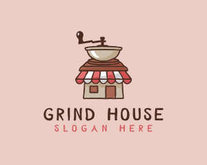 Coffee Grinder Cafe logo design