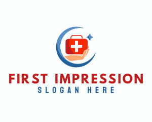 Moon Medical First Aid logo design