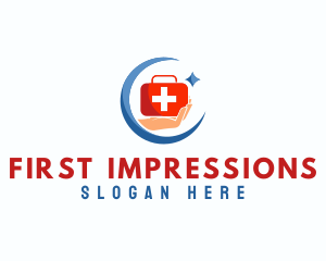 Moon Medical First Aid logo design