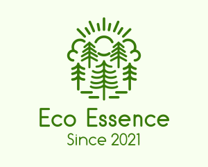 Sunrise Eco Forest logo design