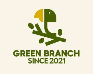 Wild Parrot  Branch  logo design