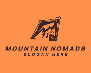 Mountain Excavator Construction logo design