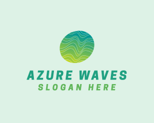 Green Wave Tech logo design