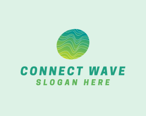 Green Wave Tech logo design