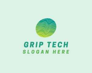 Green Wave Tech logo design