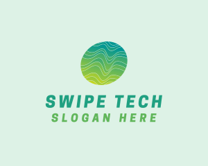 Green Wave Tech logo design