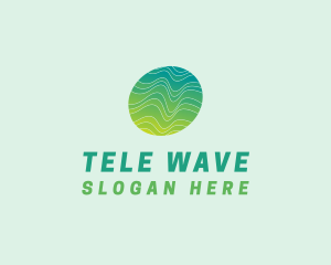 Green Wave Tech logo design