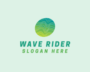 Green Wave Tech logo design