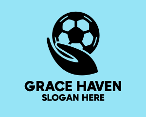 Soccer Player Hand  logo