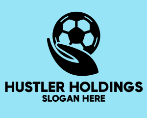 Soccer Player Hand  logo design