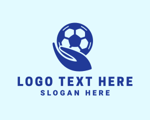 Soccer Player Hand  logo