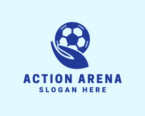 Soccer Player Hand  logo