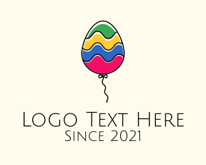 Cute Multicolor Balloon logo