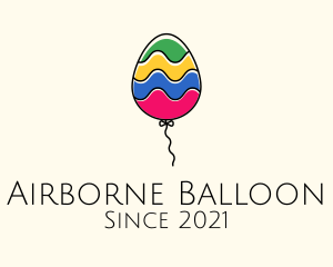 Cute Multicolor Balloon logo design