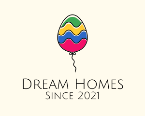 Cute Multicolor Balloon logo